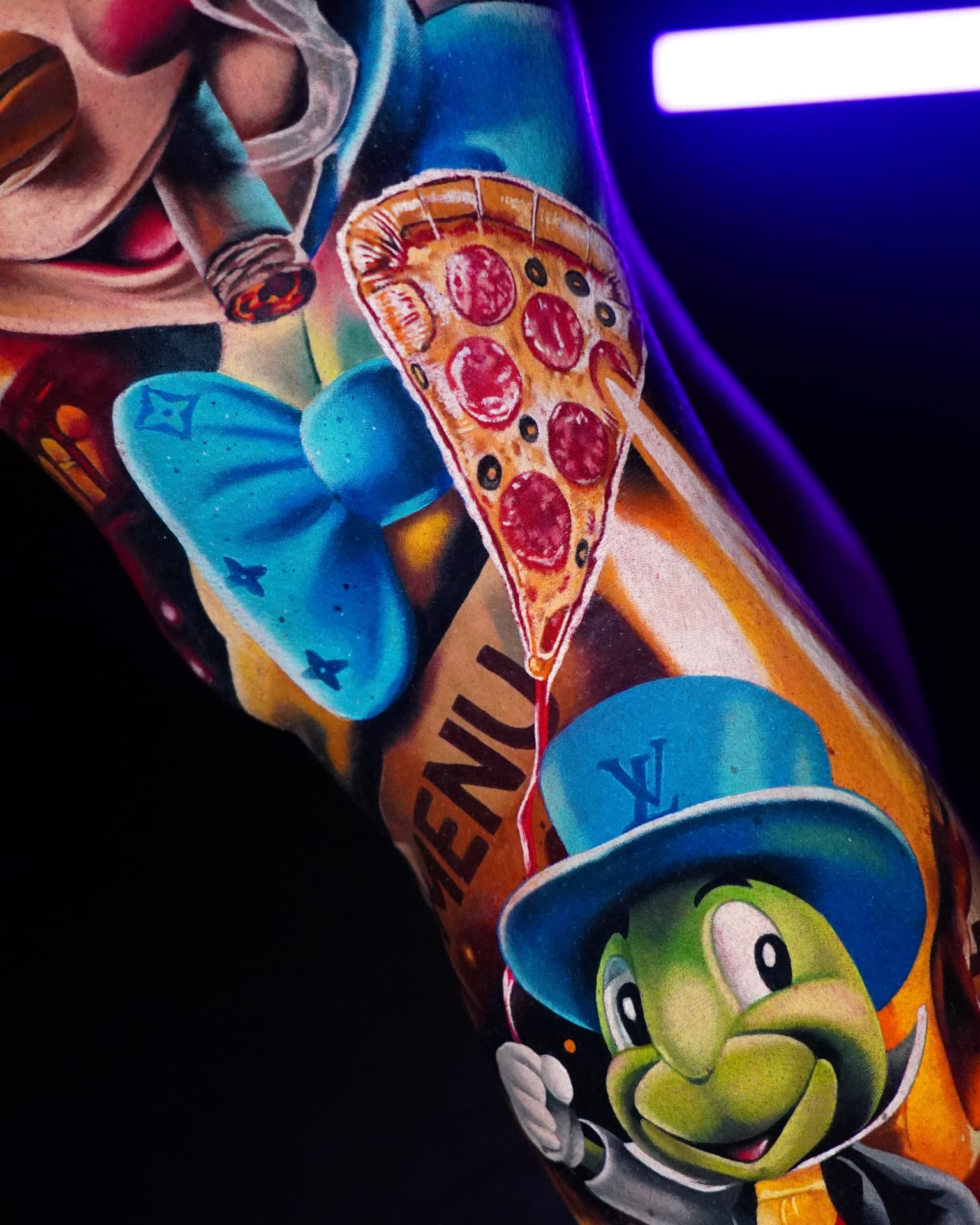 Tatuaż — Pinokio pizza