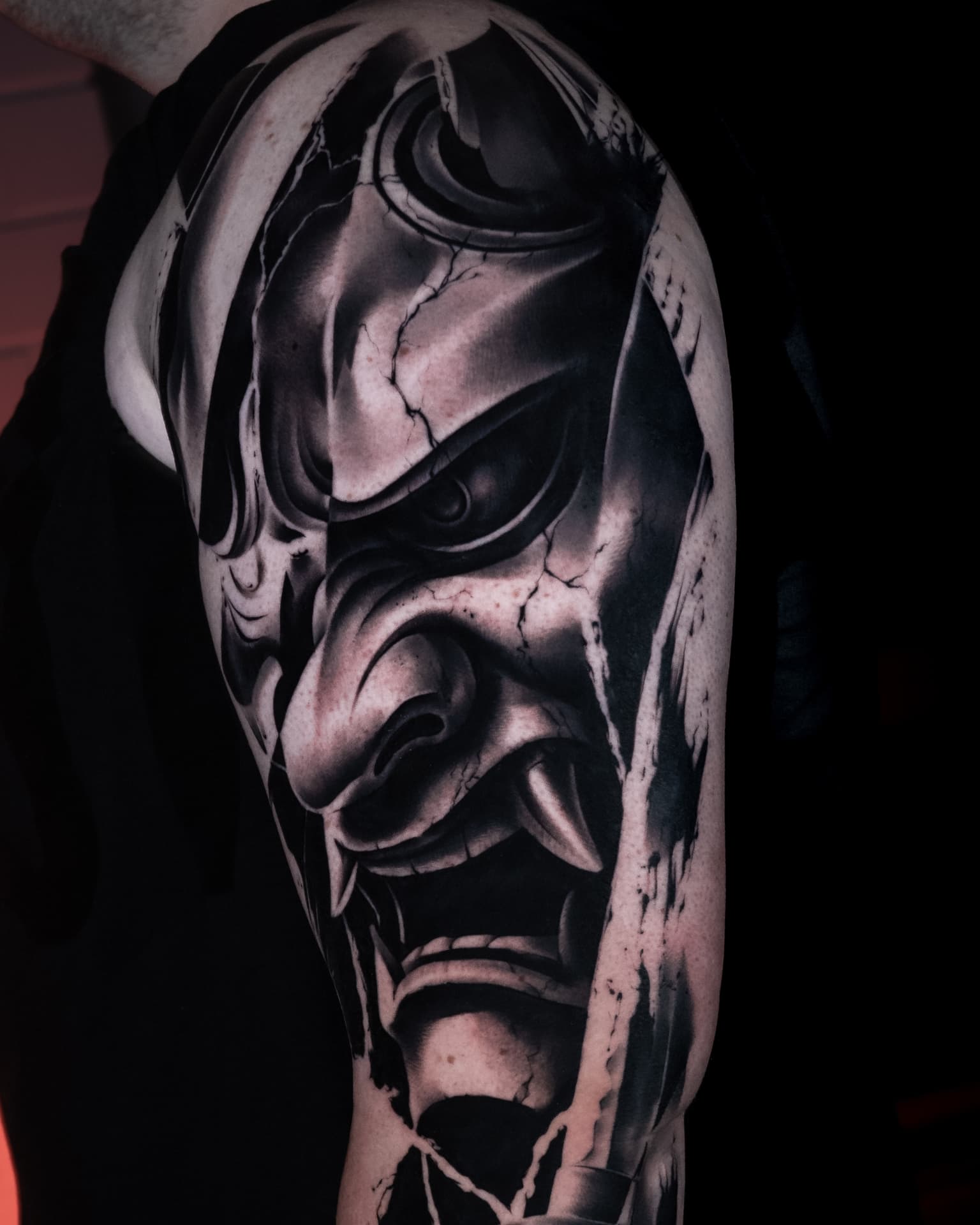 Tatuaż — Maska Hannya