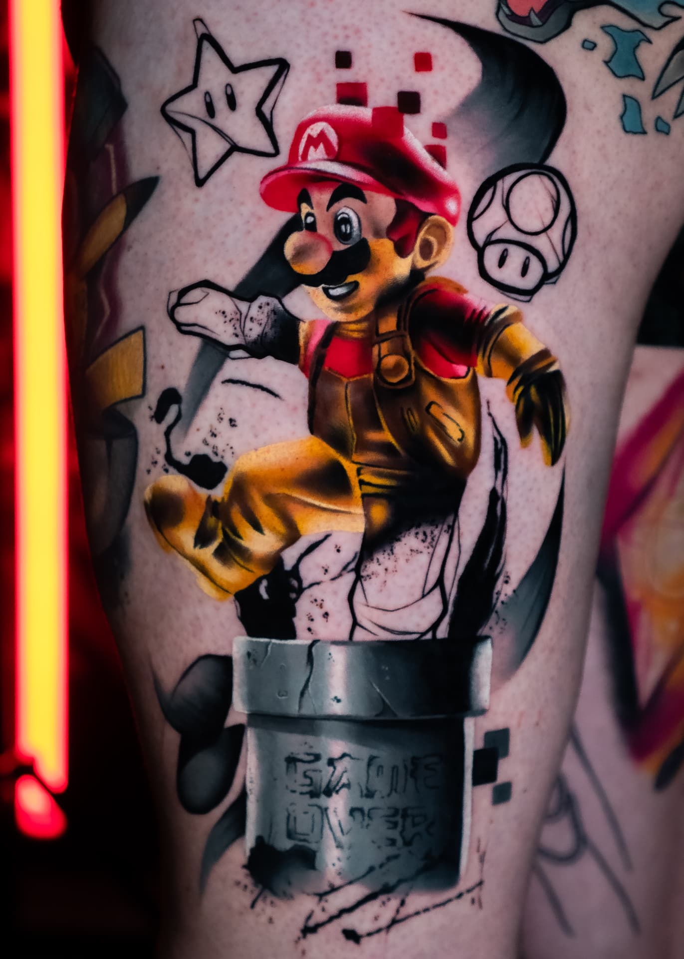 Tatuaż — Mario Bross