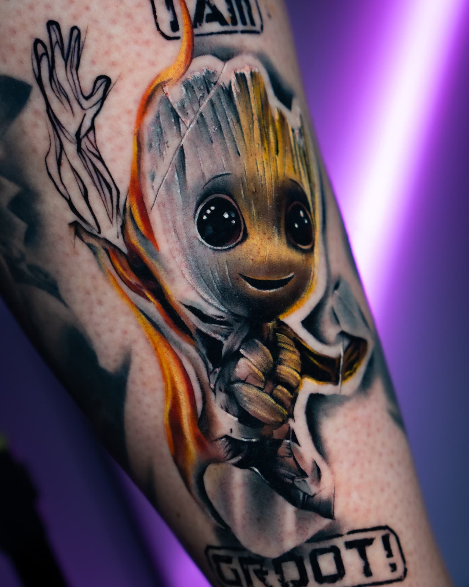 Tatuaż — Mały Groot