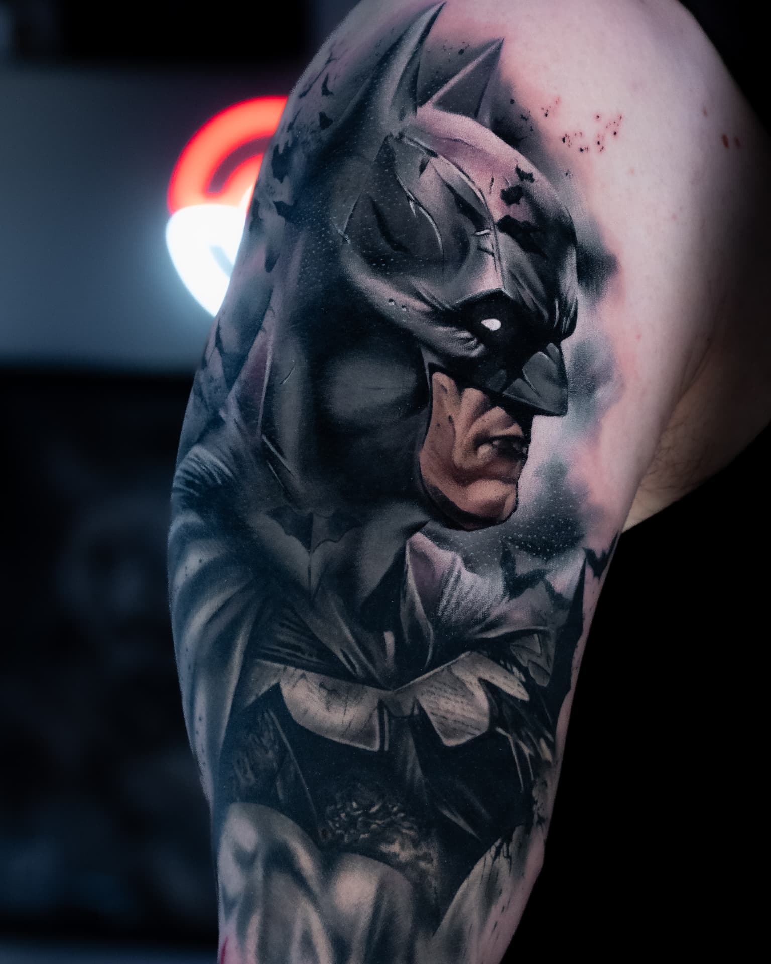 Tatuaż — Batman — portret
