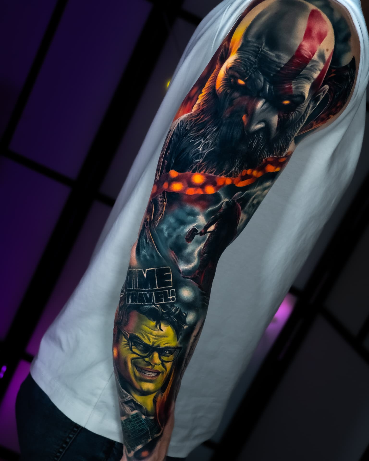 Tatuaż — Kratos i Hulk