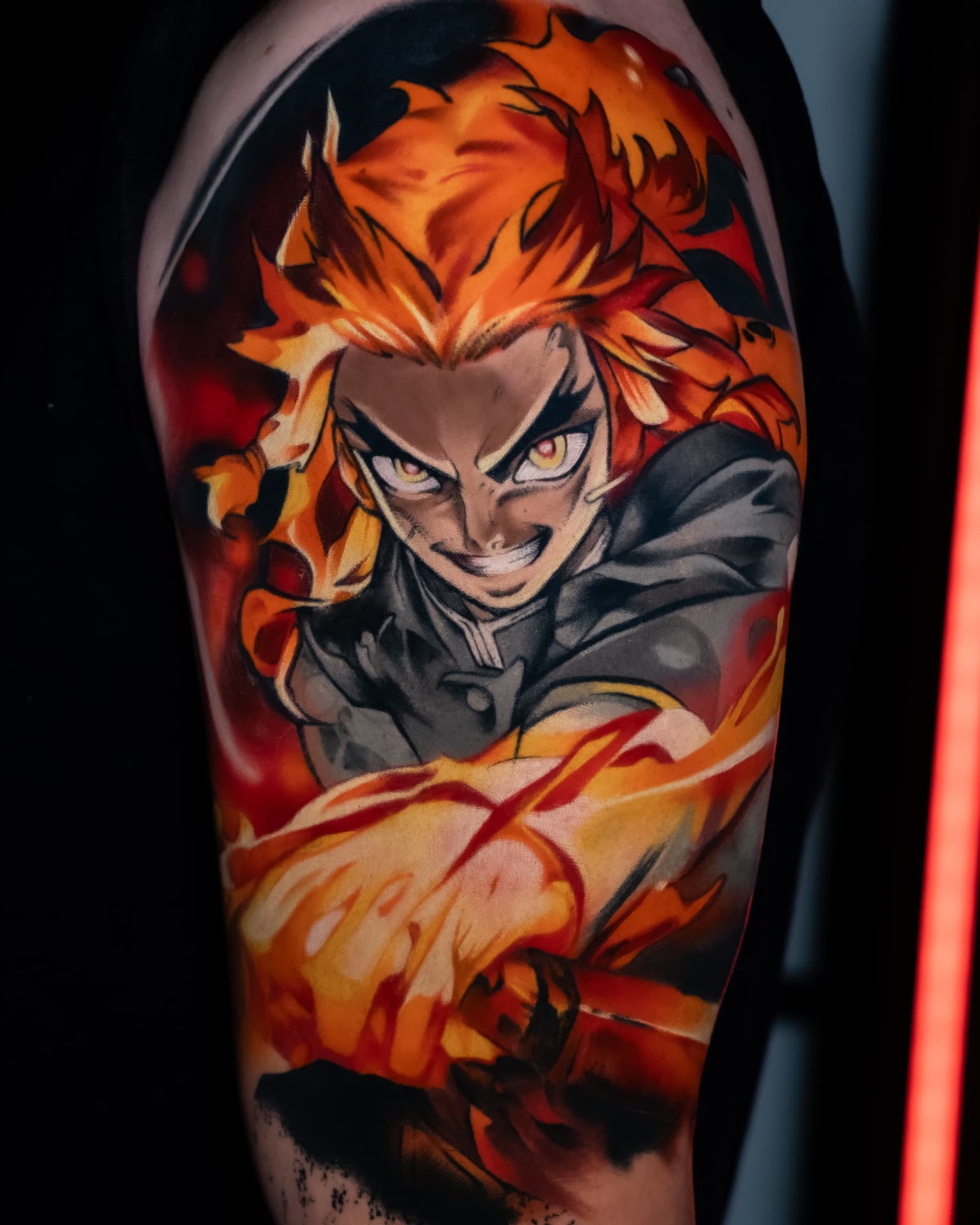 Tatuaż — Kyojuro Rengoku