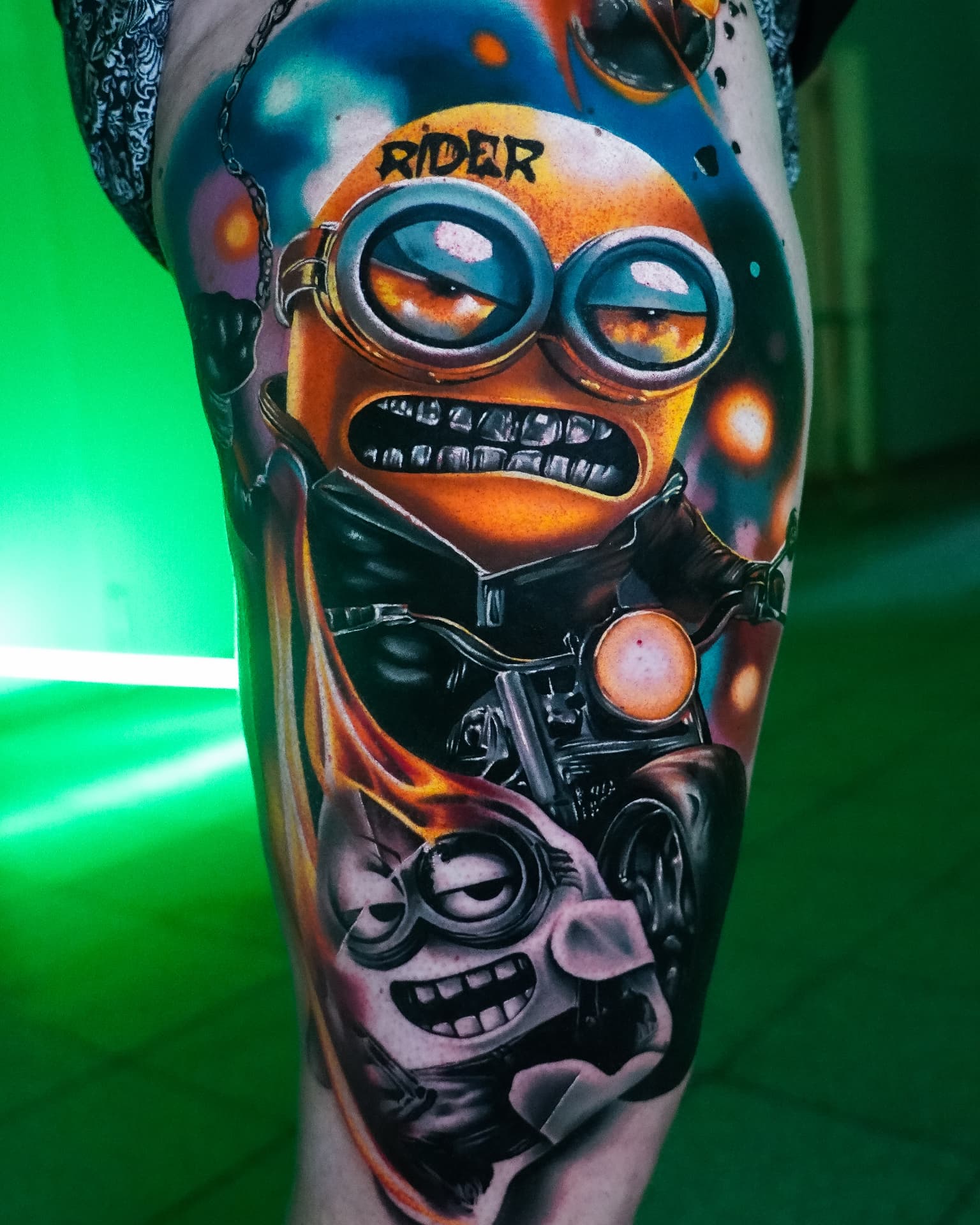 Tatuaż — Minionki Ghost Rider
